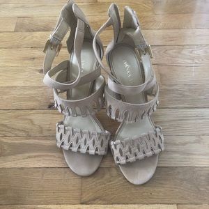 Nude Beige Sandals Heels
